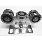 5 csapágyas görgő  fúrható talppal, C60 sínhez