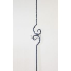 Középen hajlított pálca 1000x100 mm