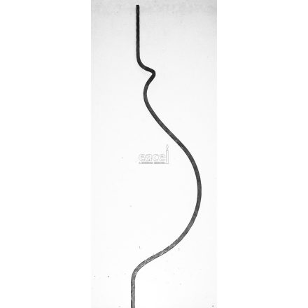 Hasaskorlát 10x10mm mángorolt anyagból
