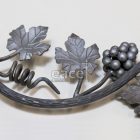 Szőlő mintás elem, 810x160 mm, hajlított végű