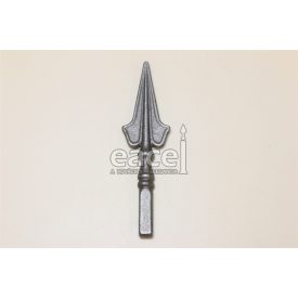 Csúcsdísz 170x45 mm, talp: 12x12 mm