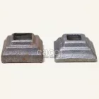 Kovácsoltvas talp 40x40 mm, belső: 12x12 mm