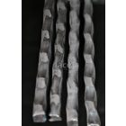 Négyzetacél 12 mm, él és lapmángorolt