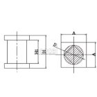 Csőbetét elem forgásponthoz M24