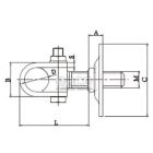 Csőbetétes forgáspont komplett M24