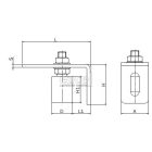 Felső vezető görgő sínhez 30 mm