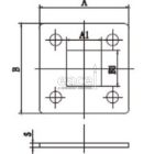 Oszloptalp, csavarozható 175 mm, belső átm: 78 mm