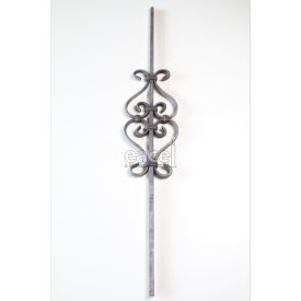 Díszített pálca négy S-sel  950x155 mm