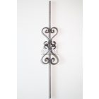 Díszített pálca négy S-sel, 950x155 mm