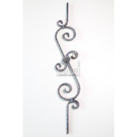 Kovácsoltvas díszítőelem, 1000x200 mm