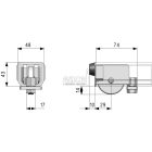 Úszókapu felfutó görgő 21/48/3,5mm