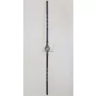 Egy kosaras pálca, csavart szárral 1000x55 mm
