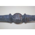 Kezdőoszlop átm.: 25x25 mm, kalapált, babás