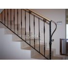 Kezdőoszlop átm.: 25x25 mm, kalapált, babás