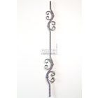 S alakú pálca 1000x100 mm, 4 C-vel, balos