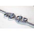 S alakú pálca 1000x100 mm, 4 C-vel, balos