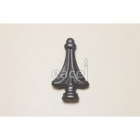 Csúcsdísz 80x45 mm, talp: 20 mm