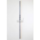 Kovácsolt pálca, középen préselt, mángorolt