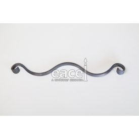 Bajusz elem 385x45 mm, 12x6 mm, hullám