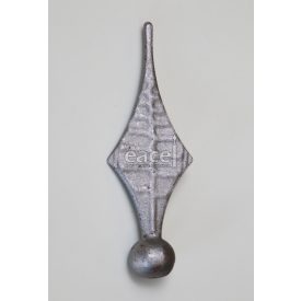 Csúcsdísz 175x60 mm, talp: 30 mm