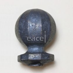 Gömbdísz talp: 50 mm, kovácsolt felületű