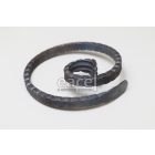 Élmángorolt karika átm.: 125 mm, 12x6-os laposacélból (csigás)