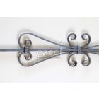 Díszített pálca nyomott C-vel, 1000x160 mm