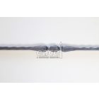 Kovácsolt pálca, szélén préselt, mángorolt